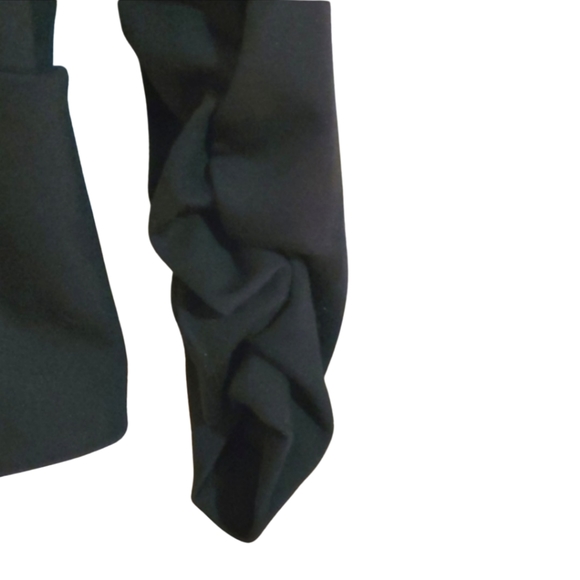 Stoosh Black Ruched Sleeve Casual Blazer Jacket M - Picture 4 of 6